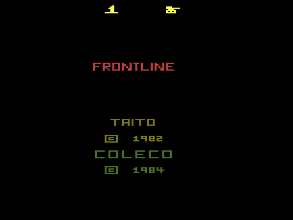 Title Screen of Front Line for Atari 2600